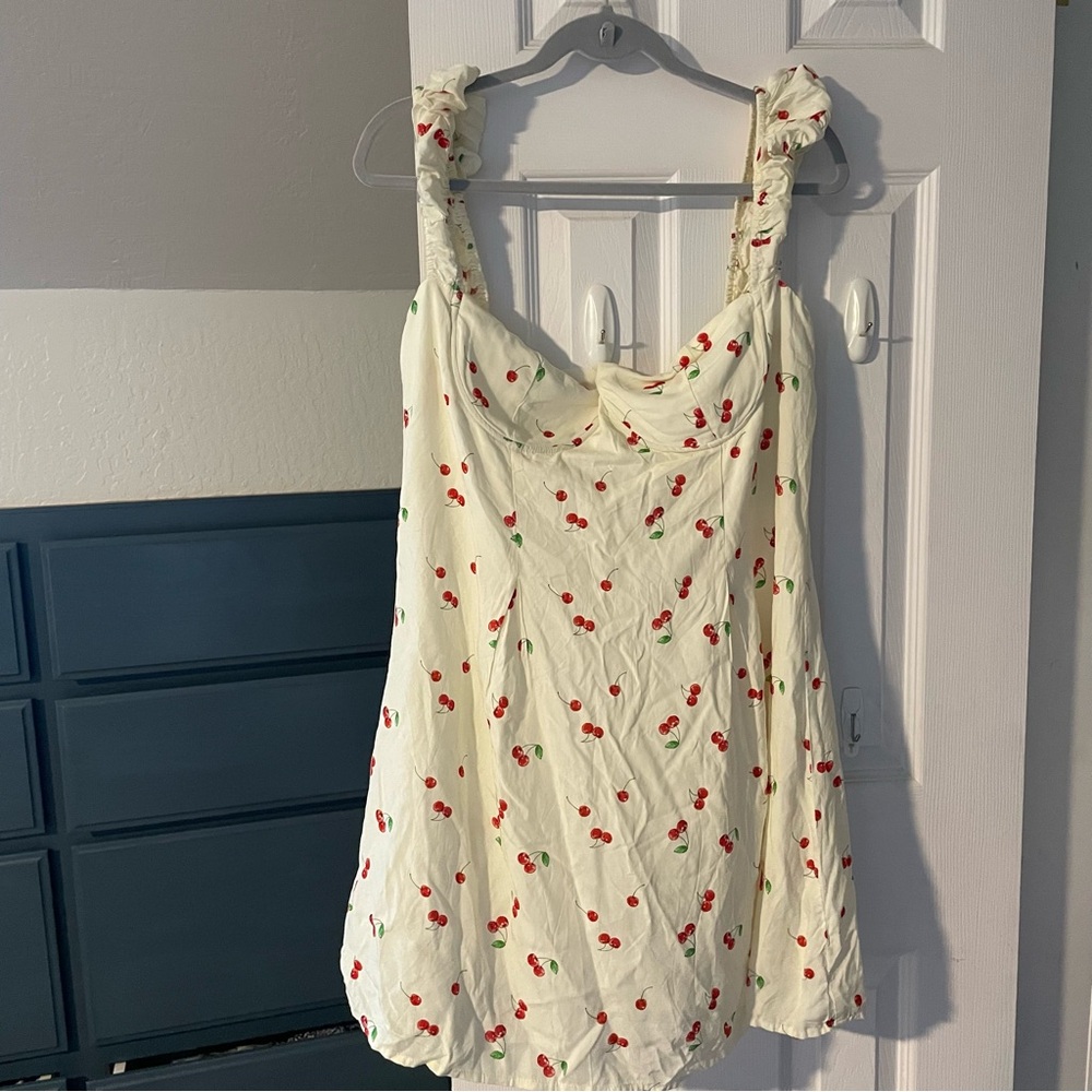 NWT Princess Polly Cherry Print Dress - Picture 6 of 9
